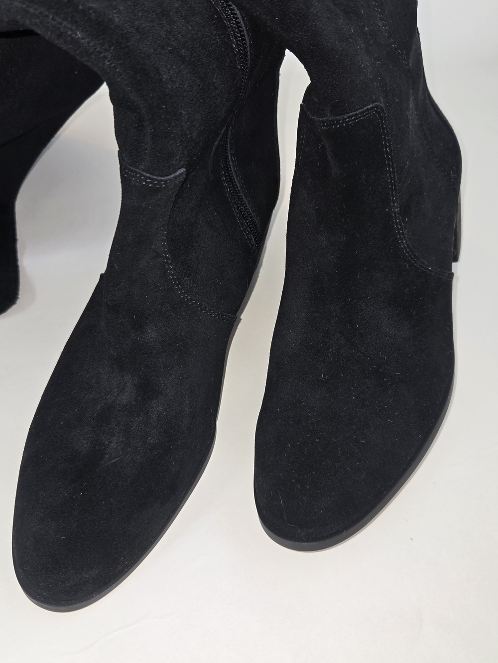 CORSO COMO Women's Black Suede Over-the-Knee Boots with Low Block Heel WOMENS  9 - Picture 3 of 11